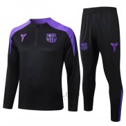 Tuta da Track di Felpa FC Barcellona 2025-2026 Nero Purpura