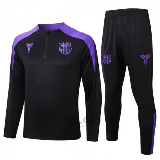 Tuta da Track di Felpa FC Barcellona 2025-2026 Nero Purpura
