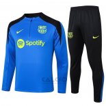 Tuta da Track di Felpa FC Barcellona Bambino 2024-2025 Blu