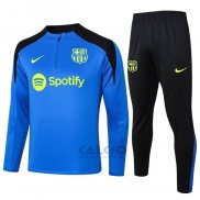 Tuta da Track di Felpa FC Barcellona Bambino 2024-2025 Blu