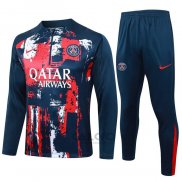 Tuta da Track di Felpa Paris Saint-Germain 2024-2025 Blu
