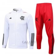 Tuta da Track di Giacca Flamengo 2023-2024 Bianco