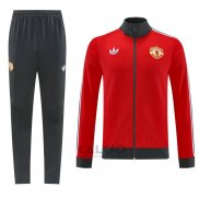 Tuta da Track di Giacca Manchester United 2024-2025 Rosso