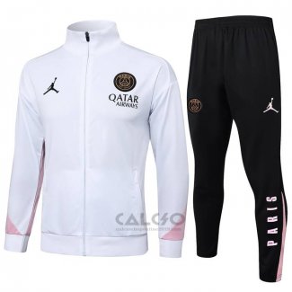 Tuta da Track di Giacca Paris Saint-Germain Jordan 2024-2025 Bianco