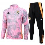 Tuta da Track di Giacca Real Madrid Dragon 2024-2025 Rosa