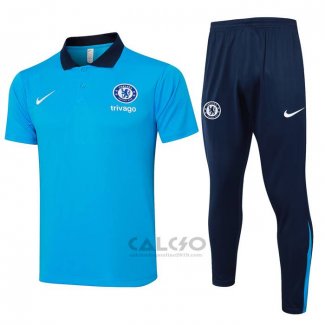 Conjunto Polo Chelsea 2024-2025 Blu