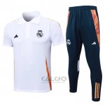 Conjunto Polo Real Madrid 2024-2025 Bianco