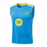 Maglia Allenamento FC Barcellona Senza Maniche 2025-2026 Blu