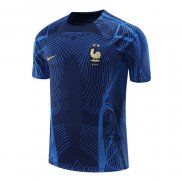 Maglia Allenamento Francia 2022-2023 Blu Scuro