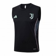 Maglia Allenamento Juventus Senza Maniche 2025-2026 Nero