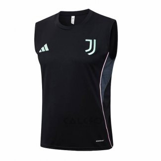 Maglia Allenamento Juventus Senza Maniche 2025-2026 Nero