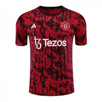 Maglia Allenamento Manchester United 2023-2024 Rosso