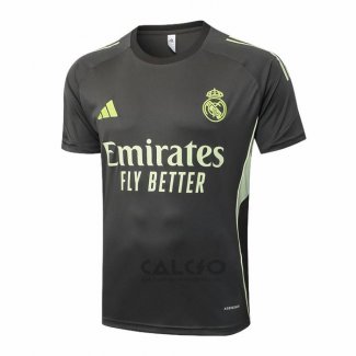 Maglia Allenamento Real Madrid 2025-2026 Grigio Verde