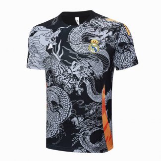 Maglia Allenamento Real Madrid Dragon 2024-2025 Nero