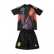 Maglia Spagna Portiere Bambino 2024 Nero