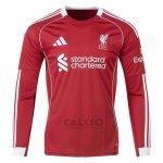 Maglia Liverpool Home Manica Lunga 2025-2026