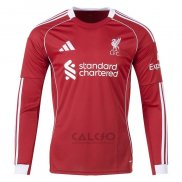 Maglia Liverpool Home Manica Lunga 2025-2026