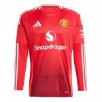 Maglia Manchester United Home Manica Lunga 2024-2025