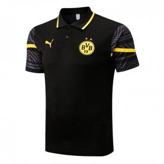 Maglia Polo Borussia Dortmund 2022-2023 Nero e Giallo