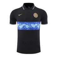 Maglia Polo Inter 2022-2023 Nero e Blu