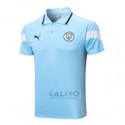 Maglia Polo Manchester City 2022-2023 Blu