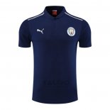 Maglia Polo Manchester City 2022-2023 Blu Marino