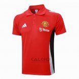 Maglia Polo Manchester United 2024-2025 Rosso