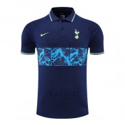 Maglia Polo Tottenham Hotspur 2022-2023 Blu Scuro