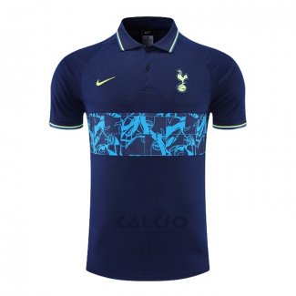 Maglia Polo Tottenham Hotspur 2022-2023 Blu Scuro