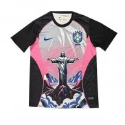 Maglia Brasile Jesus 2026 Grigio Rosa Thailandia