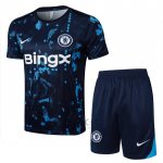 Tuta da Track Chelsea Manica Corta 2024-2025 Blu - Pantaloncini