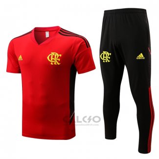 Tuta da Track Flamengo Manica Corta 2022-2023 Rosso