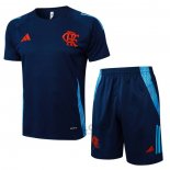 Tuta da Track Flamengo Manica Corta 2024-2025 Blu - Pantaloncini