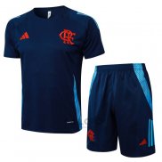 Tuta da Track Flamengo Manica Corta 2024-2025 Blu - Pantaloncini