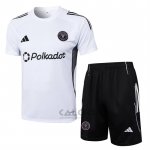 Tuta da Track Inter Miami Manica Corta 2025-2026 Bianco - Pantaloncini