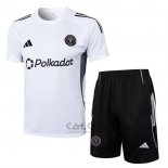Tuta da Track Inter Miami Manica Corta 2025-2026 Bianco - Pantaloncini