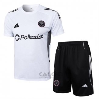 Tuta da Track Inter Miami Manica Corta 2025-2026 Bianco - Pantaloncini