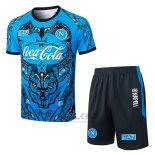 Tuta da Track Napoli Manica Corta 2025-2026 Blu - Pantaloncini