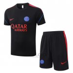 Tuta da Track Paris Saint-Germain Manica Corta 2026-2027 Nero - Pantaloncini
