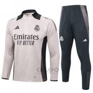 Tuta da Track di Felpa Real Madrid 2024-2025 Rosa Claro