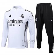 Tuta da Track di Felpa Real Madrid 2025-2026 Bianco