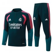Tuta da Track di Felpa Real Madrid 2026-2027 Verde