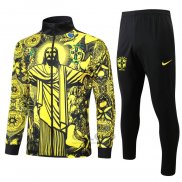 Tuta da Track di Giacca Brasile Jesus Bambino 2024-2025 Giallo