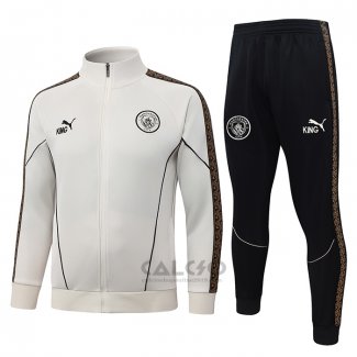Tuta da Track di Giacca Manchester City Bambino 2026-2027 Crema