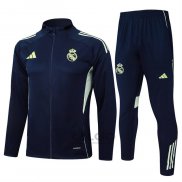 Tuta da Track di Giacca Real Madrid 2025-2026 Blu Scuro