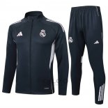 Tuta da Track di Giacca Real Madrid 2025-2026 Grigio