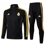 Tuta da Track di Giacca Real Madrid Bambino 2025-2026 Nero Giallo