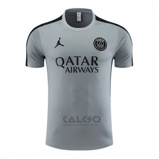 Maglia Allenamento Paris Saint-Germain Jordan 2023-2024 Grigio