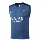 Maglia Allenamento Paris Saint-Germain Senza Maniche 2025-2026 Grigio