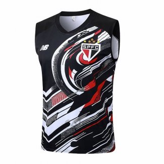 Maglia Allenamento Sao Paulo Senza Maniche 2025-2026 Nero
